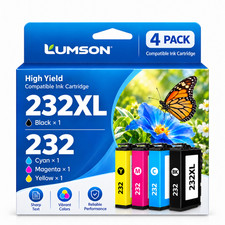 232XL Ink Cartridges 4Pack Compatible for 232xl WF-2930 WF-2950 XP-4205 XP-4200
