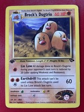 Brock's Dugtrio 22/132 Gym Challenge Regular First Edition Pokemon Card on eBay