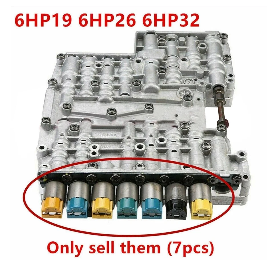 KIT SOLENOIDE TRANSMISIÓN 7 piezas 6HP19 6HP26 6HP32 apto para BMW X3 X5 AUDI A6 A8/Q7 Foto 2 de 4