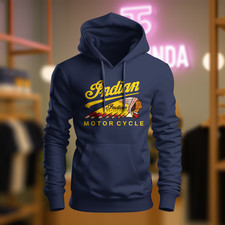 Indian Motorcycle Logo HOODIE Funny Made In USA S-3XL