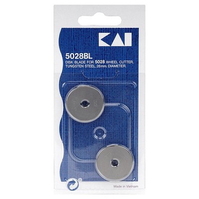 KAI Rollschneider Ersatzklinge (gerade/ 28 mm/ 2 St.) 3293 / 5028BL bis 4 Lagen