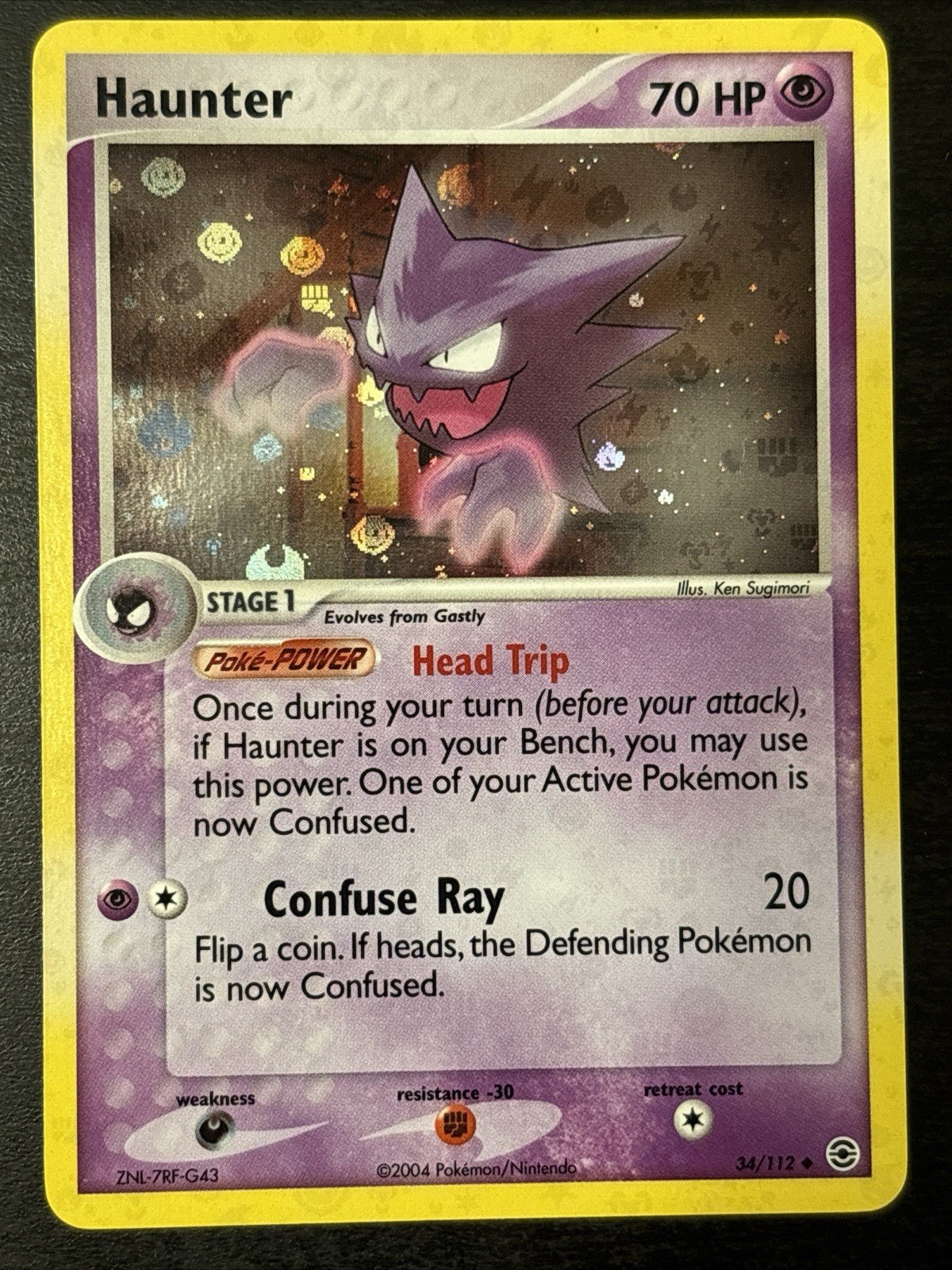 Haunter 34/112 FireRed & LeafGreen Reverse Holo Nm(-)
