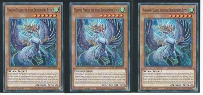 YU GI OH 3x MARIAMNE PARADOX DER WAHRE DRACHOPHÖNIX RITTER   DOOD-DE019  COMMON
