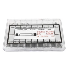 360PCS Steel 8mm-25mm Watchmakers Watch Spring Bars Strap Link Pins Repair Tool