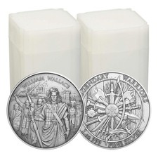 Lot of 40 - 1 Troy oz William Wallace Design .999 Fine Silver Round