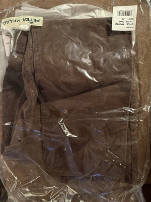 Men's Size 40 Peter Millar Brown Corduroy Trousers, NWT And Original Pkg.
