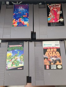 Lot Of 13 Original NES Game Cartridges - Contra, Super Mario, Dr. Mario, Tetris