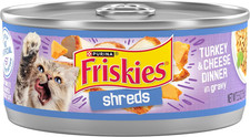 Purina  Shreds Turkey and Cheese Dinner in Gravy High Protein Wet Cat Food - (Pa