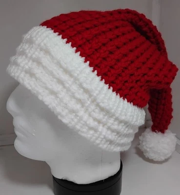HANDMADE Handgefertigte Neuheit Webstuhl gestrickte Weihnachtsmütze - perfekt für Weihnachten!