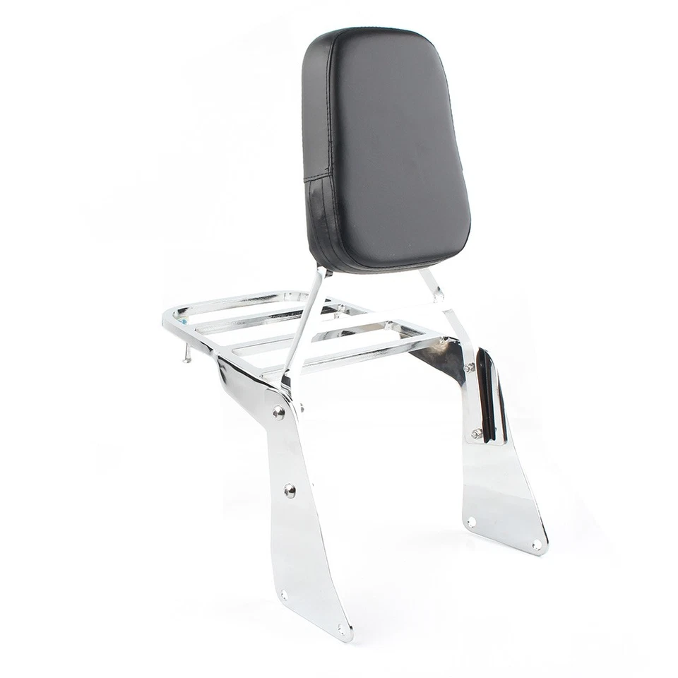 Rear Backrest Sissy Bar Rack For Kawasaki Vulcan 1500 VN1500 Classic 1996-2008 - Image 4 of 4