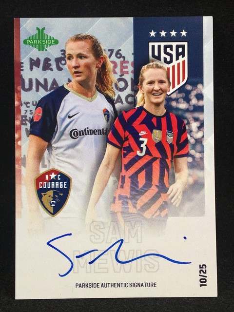 Sam Mewis 2025 Parkside Club & Country USWNT NWSL Signature Blue /25 Auto