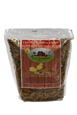 Chickie Garden Picnic Non-GMO, Soy-Free Chick Treats | Premium Poultry Meal W...