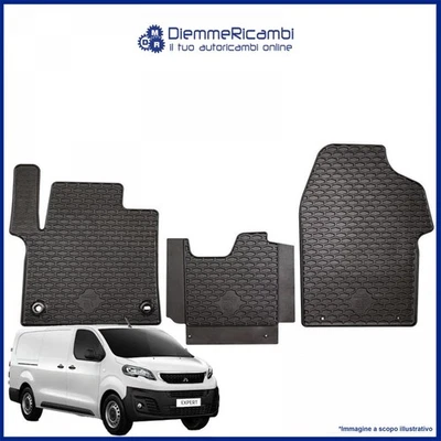 W-PARTS TAPPETI - TAPPETINI IN GOMMA 3D TPE NERI PER PEUGEOT Expert III Van dal 2016 ->
