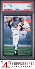 1993 FLAIR #140 WILL CLARK GIANTS PSA 9