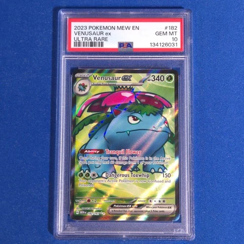 2023 POKEMON MEW EN-151 ULTRA RARE #182 VENUSAUR EX PSA 10
