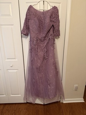 Wear Your Love Purple Lace Flowy Long Dress Woman s Size 20 NWT New