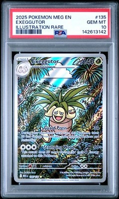 PSA 10 Exeggutor IR #135 2025 Pokemon Meg En Mega Evolution