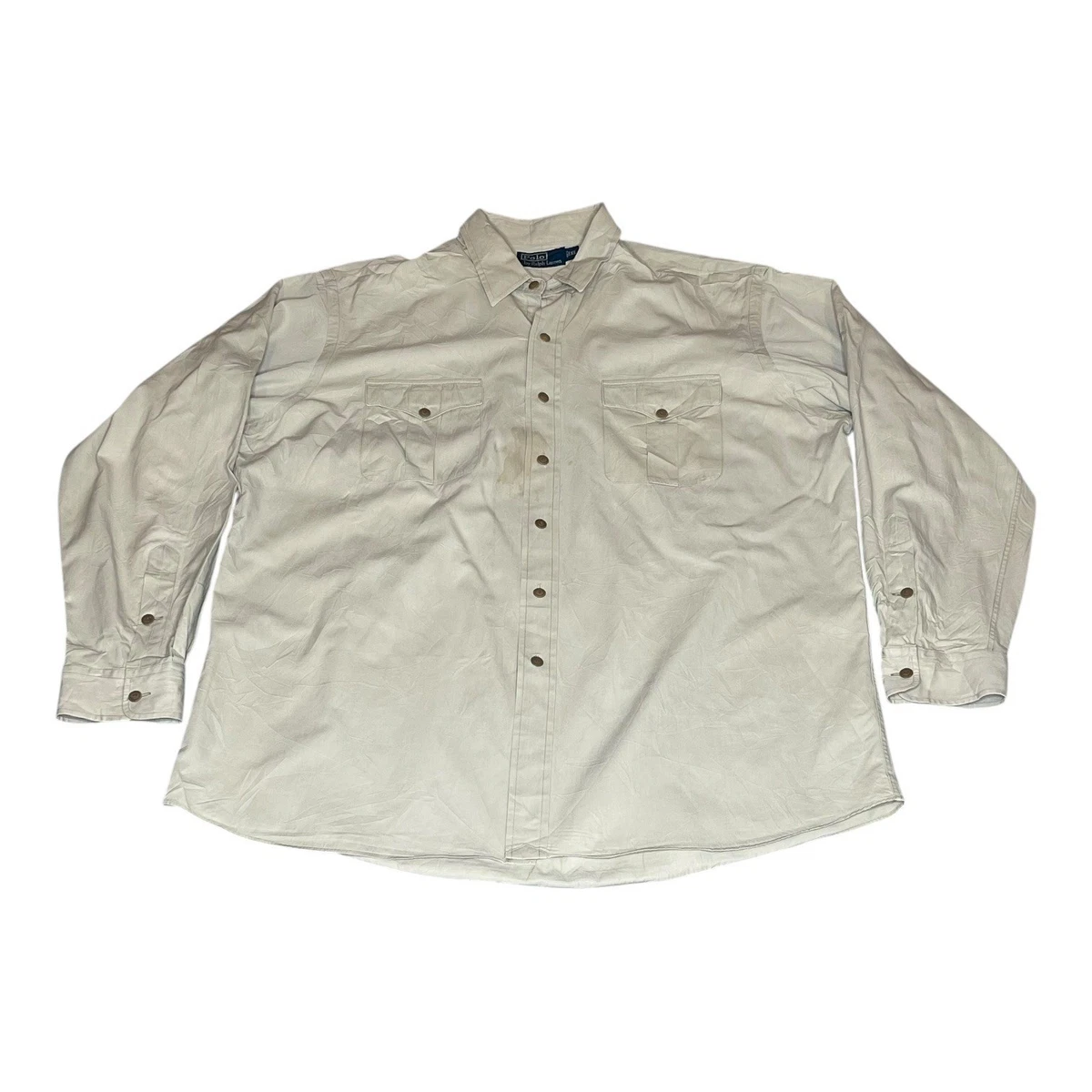 Polo Ralph Lauren Silk Long Sleeve Solid Casual Button-Down Shirts