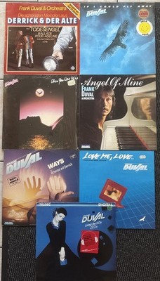 7x Frank Duval LP Konvolut - Filmmusik zu den TV Krimis DERRICK und DER ALTE
