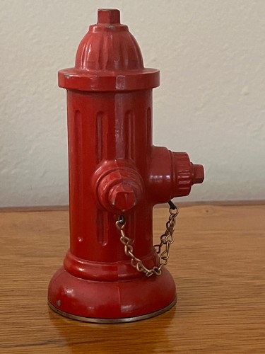 ROTER METALL HYDRANTEN FLASCHENÖFFNER BRIEFBESCHWERER mit KETTE - 4 7/8" - 10 Unzen - Bild 6 von 12