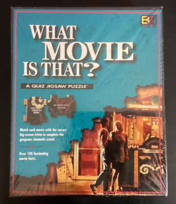 Buffalo Games WHAT MOVIE IS THAT? QUIZ JIGSAW PUZZLE NEW SEALED