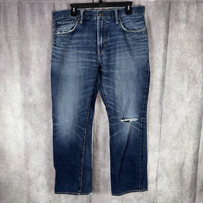 Gap 1969 Jeans Men's Size 36x30 Straight Leg Dark Wash Blue