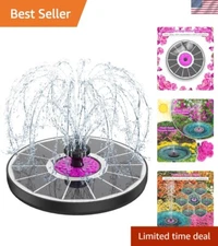 Anti-Drift Solar Fountain Pump with 7 Nozzles - Eco-Friendly Water Feature