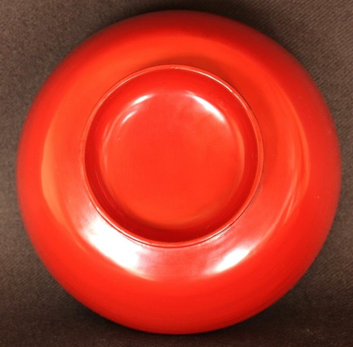 Japanese Wajima Lacquer Ware Wood Bowl with Lid Red Vintage - Picture 12 of 12