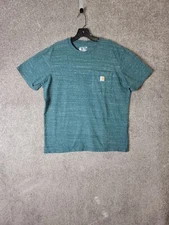 Carhartt Shirt Mens XL Loose Fit Front Pocket Crew Neck Green