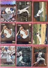 (9) Sammy Sosa 1997 Topps Finest Masters Silver +(8) Great Cards Chicago Cubs