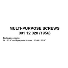 Micro Trains  N Scale Multi Purpose Screws 24 ea 1956  00112020