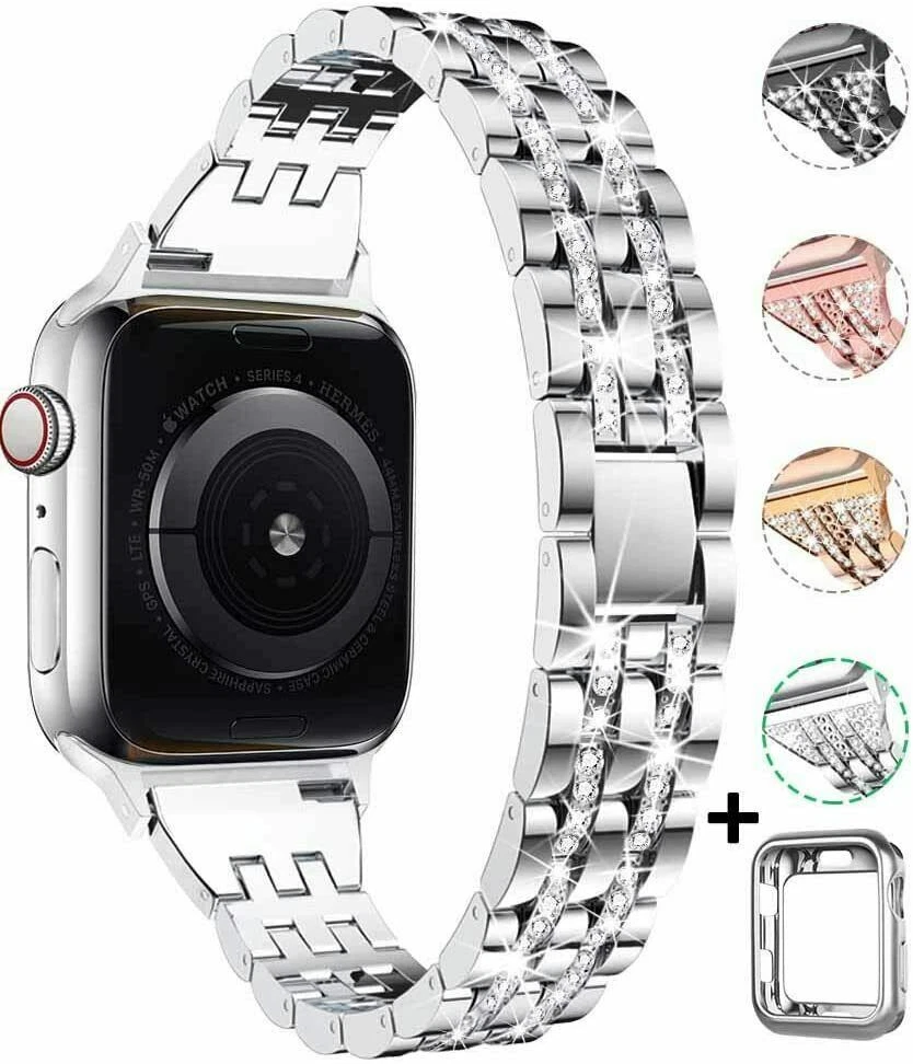 Compatible with Apple Watch Band with Case 38mm/40mm for Women