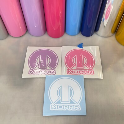 ONE M0PAR ''M'' w/Outline Vinyl Decal Many Sizes & Colors Avail FREE Ship