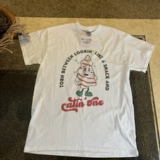 Christmas Tree Cake Shirt Little Debbie Snack Tshirt New WT Tag M Gilden Eatin 1