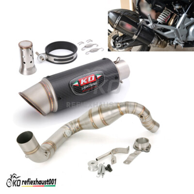 For BMW G310R G310GS 2016-2024 Full System Exhaust Muffler Tips Header Link Pipe