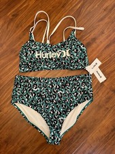 womens plus swimsuit size 2x, Hurley, Leopard, High Waist, Bikini, Vacation