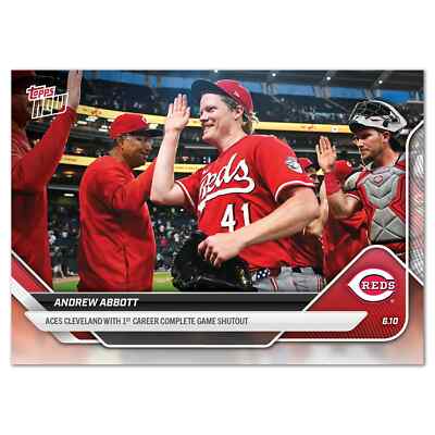 2025 MLB Topps Now #284 Andrew Abbott Cincinnati Reds - IN HAND