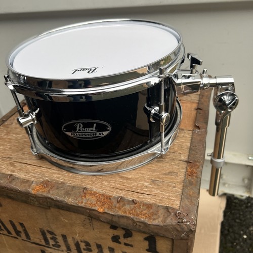Free P&P. 10” Pearl Tom Drum. 10x5”. Black Finish. Arm Included Too. - 第 14/15 張圖片
