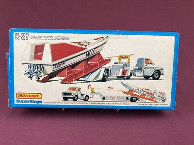 Vintage Matchbox K-27 Superkings Power Boat & Transporter | eBay