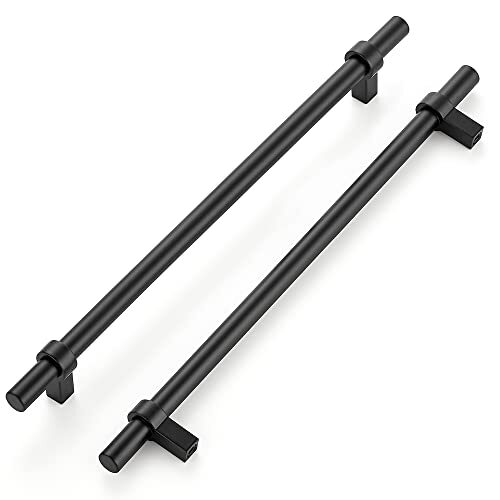 15 Pack Cabinet Handles 10 Inch Black Cabinet Pulls Matte Black Kitchen 