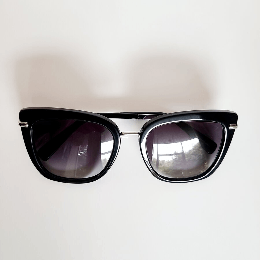 Brand New Rebecca Minkoff Bessie Oversized Black Cat Eye Sunglasses 100% UV Prot The Bessie - Luxurious Cateye Sunglasses main image 4