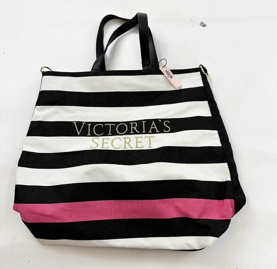 Victoria’s Secret Tote Bag Striped Beach NWT