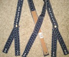 Civil War Braces BLUE WHITE Cotton  Hand Sewn Union Confederate Civilian — photo 2