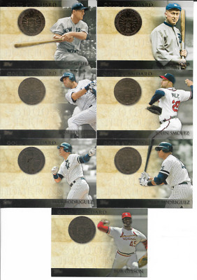 2012 Topps Gold Standard 7 Card Lot With Derek Jeter Lou Gehrig NM