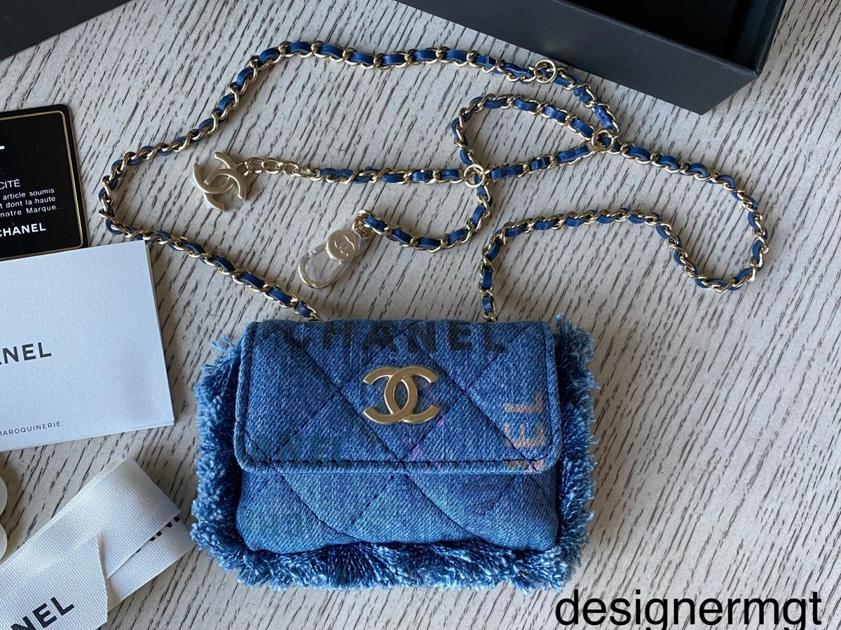 Buy Chanel Blue Caviar Classic Flap Card Holder w/ Box Chanel with the best  price