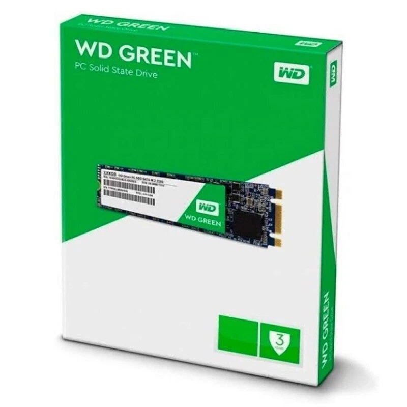 WD Green M2 SATA, 128gb SSD, SATA 545MB/s, Solid State Drive