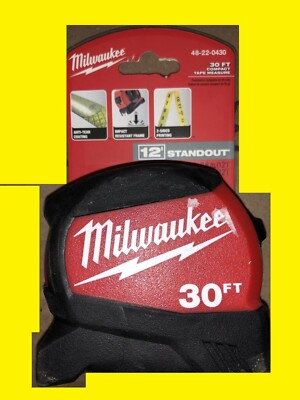 NEW 30 ft. x 1.2 in. Compact Wide Blade Tape Measure with 15 ft. Reach