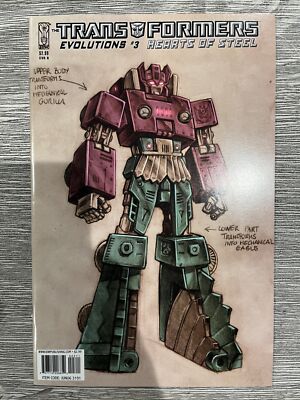 Transformers Evolutions Hearts of Steel #3B  IDW Comics 2006 NM+  Guidi Variant