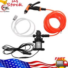 Upgraded Version 12V 80PSI Portable Pressure Washer 100W Car Washer Pump Kit US
