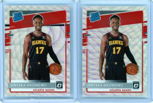 2 - ONYEKA OKONGWU 2020-21 DONRUSS OPTIC SILVER WAVE PRIZM HOLO RATED RC # 156